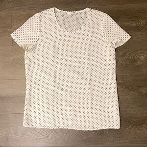 Mixxo White Polka Dot Blouse